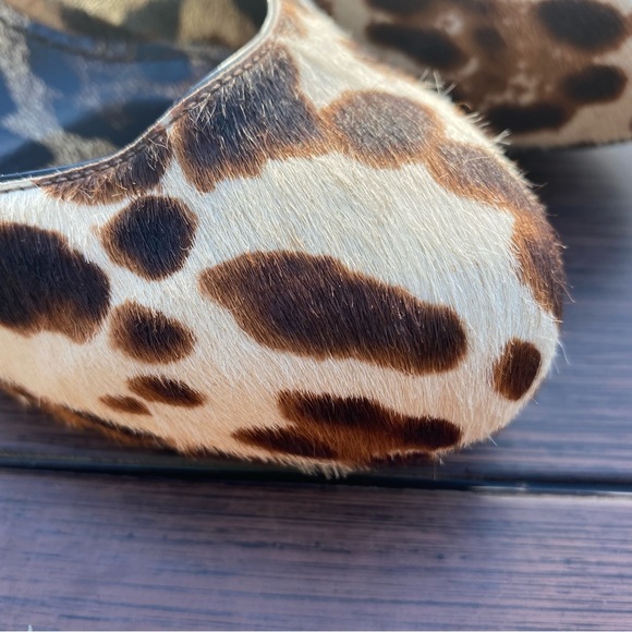 Dolce & Gabbana Animal Print  Genuine Pony Hair Heeled Pumps Size 37 1/2 - Picture 7 of 10